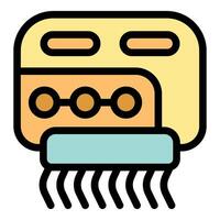 Smart home device using artificial intelligence for cleaning floor vector