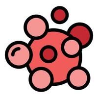 Red blood cell circulating through body vector