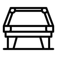 Empty billiard table waiting for players to start playing vector