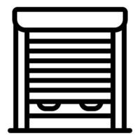 Protecting storefront with modern rolling shutter door vector