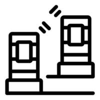 Wireless communication between two devices exchanging data vector