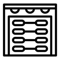 Abacus representing calculating and counting icon vector illustration