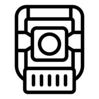 Leveling instrument ensuring precise measurements in construction and surveying vector