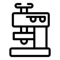 Coffee machine brewing fresh espresso icon representing cafe and beverage vector