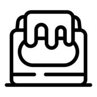 Printing machine applying glue or ink on paper vector