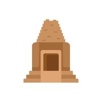 Ancient mayan pyramid representing mexican culture and history vector