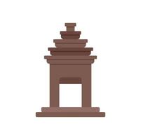 Balinese temple gate entrance representing traditional architecture vector