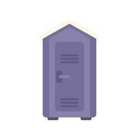 Portable toilet standing on a white background vector