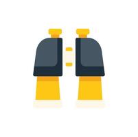 Yellow binoculars looking for something interesting to see vector