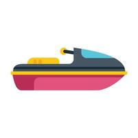 Modern colorful water scooter standing still on white background vector