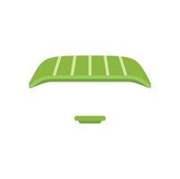 Green eco stadium with lines marking playing field vector
