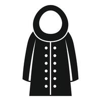 Winter coat protecting from cold weather vector