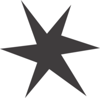 Star shape icon. Y2k abstract irregular shiny sparkle. Flash sparks starburst graphic element. Twinkle sticker. Black minimal flat simple sign. png