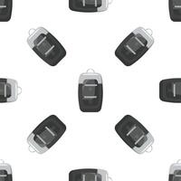 Modern car key fob seamless pattern on white background vector