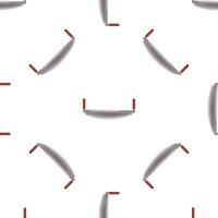 Two man crosscut logging saw seamless pattern on white background vector