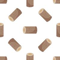 Seamless pattern with repeating logs on white background illustrating lumber industry vector