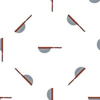 Seamless pattern of kitchen utensils featuring a fine mesh strainer with wooden handle vector