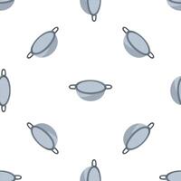 Seamless pattern of fine mesh sieve for sifting ingredients vector