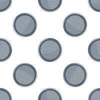 Seamless pattern with round sieves on white background vector