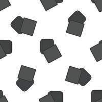 Seamless pattern with car air filter on white background vector