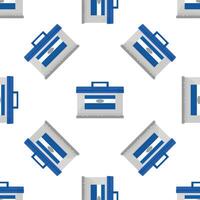 Ballot box pattern representing democratic elections and voting rights vector