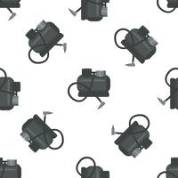 Seamless pattern with compressor for airbrushing creating repeating design vector