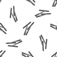 Monochrome seamless pattern with crossed pocky sticks on white background vector