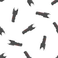 Electroshock weapon pattern providing security and self defense vector