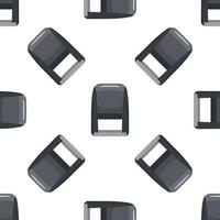 Self inking rubber stamp seamless pattern on white background vector