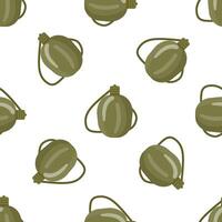 Seamless pattern of military canteen for drinking water representing army life vector
