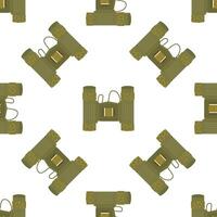Camouflage binoculars seamless pattern on white background vector