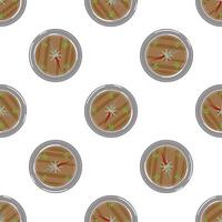 Compass showing north, south, east and west directions seamless pattern vector