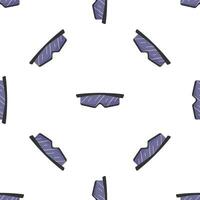 Protective glasses seamless pattern on white background vector