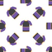 Rash guard or diving suit seamless pattern on white background vector