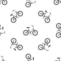 Folding bicycle seamless pattern on white background vector