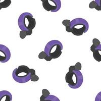 Purple bicycle bell repeating pattern on white background vector