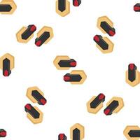 Repeating futuristic devices forming a technological seamless pattern vector