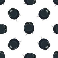 Smart speaker pattern illustrating modern home automation technology vector