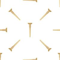 Seamless pattern of wooden dowels for furniture assembly and carpentry projects vector