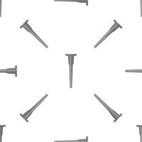 Seamless pattern of gray expanding dowels forming a regular grid on a white background vector