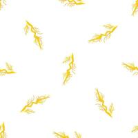 Lightning bolt striking white background seamless pattern vector