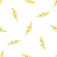 Lightning bolt striking with seamless pattern on white background vector
