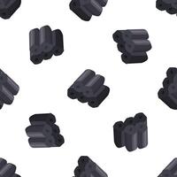 Bamboo charcoal seamless pattern showing porous texture for air purification and water filtration vector