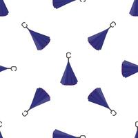 Folded umbrella seamless pattern repeating on white background vector