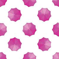 Seamless pattern with pink parasols creating a summer vibe vector