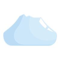 Melting iceberg floating in the ocean representing global warming vector