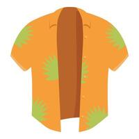 Hawaiian shirt displaying tropical vibes for summer vacation vector