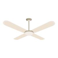 Ceiling fan rotating and providing cooling air circulation vector