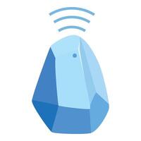 Modern smart home device emitting wireless signal vector