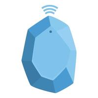 Smart tag emitting wireless signal for object tracking vector